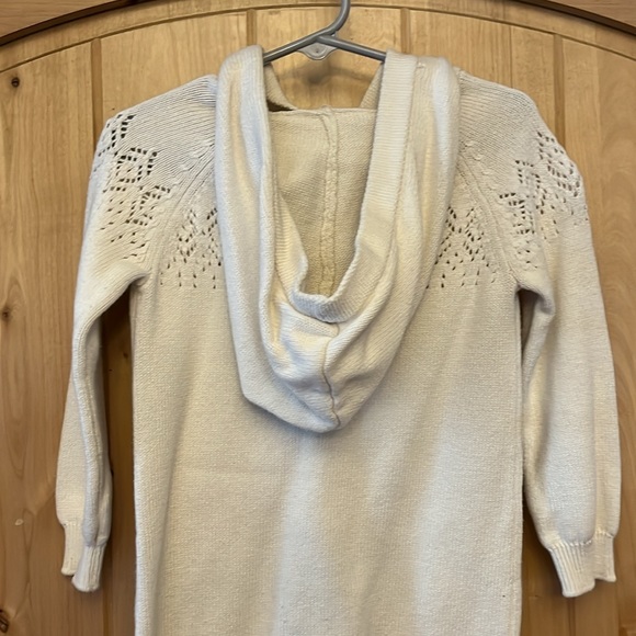 Baby Organic Cotton Sweater Knit Pointelle Jumpsuit in Ivory - Picture 4 of 4